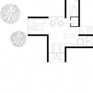 Подробный план маленького дома; вид сверху